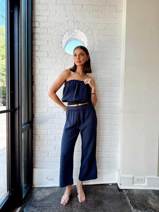 CROPPED WIDE LEG PANT