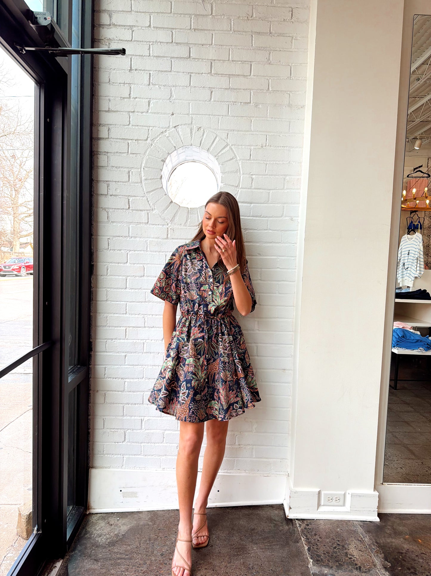 LOPEZ MINI DRESS W/ TIE WAIST