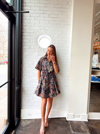 LOPEZ MINI DRESS W/ TIE WAIST