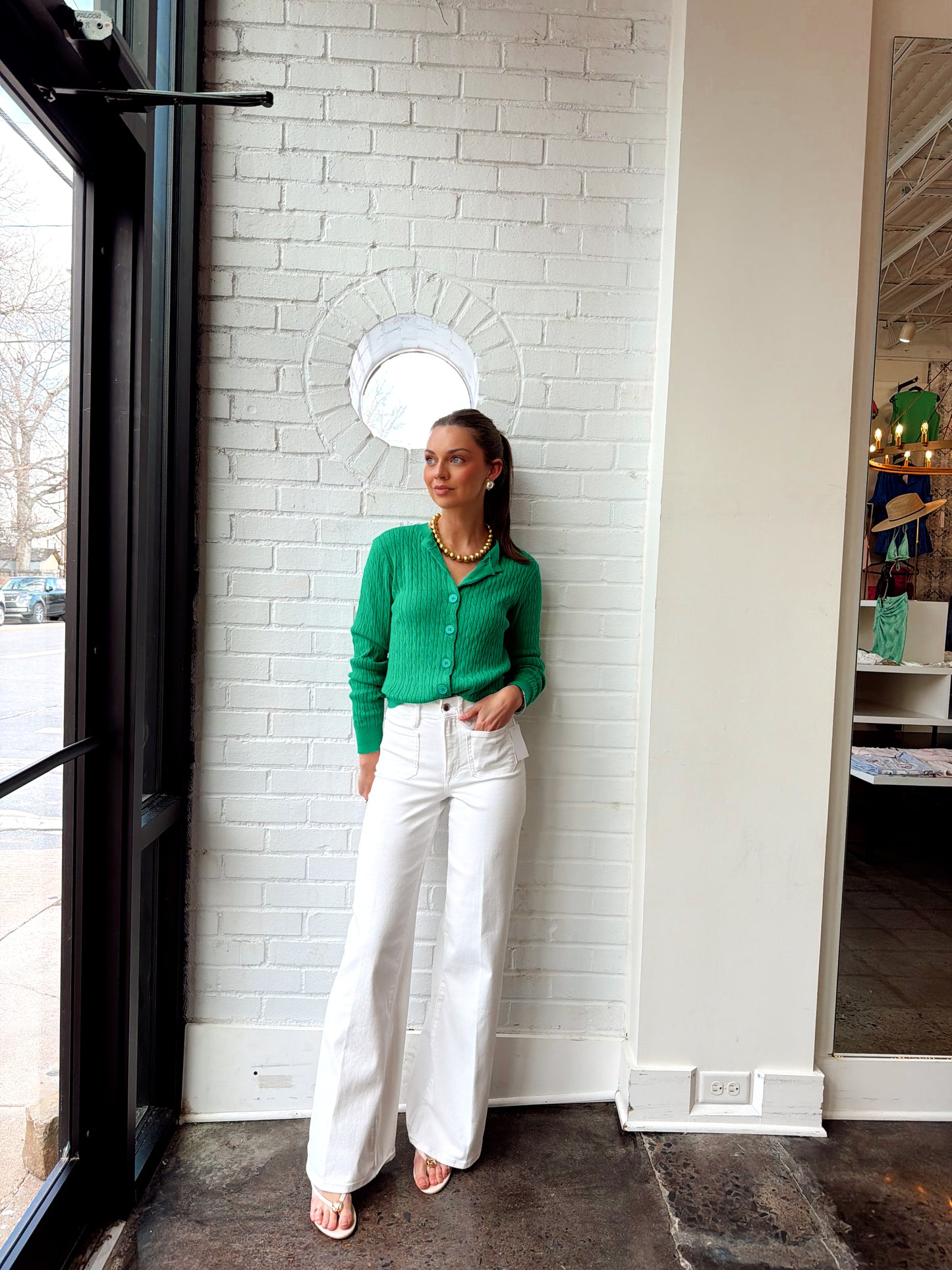 GOOD WAIST PALAZZO JEANS