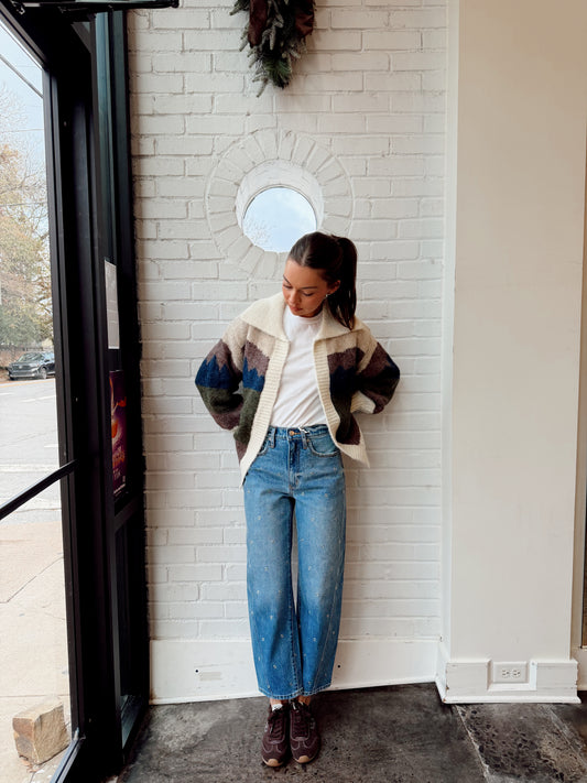 BIRDIE LANDSCAPE CARDIGAN