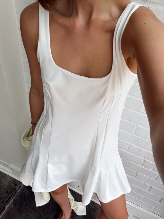 MAVIS SPORT PLEATED MINI DRESS