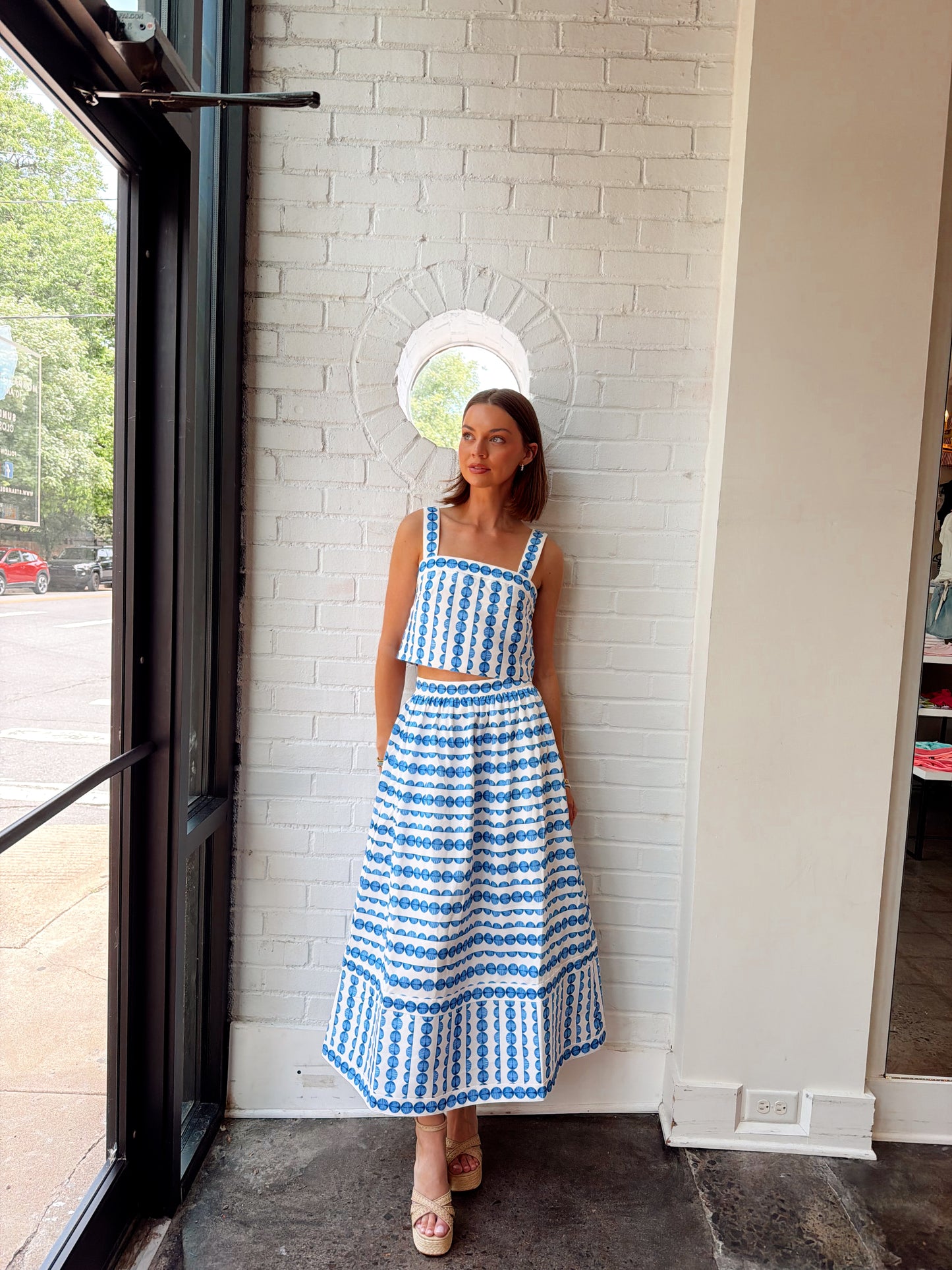 STRUCTURED TAFFETA TOP