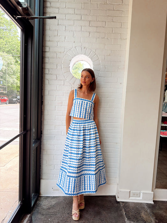 STRUCTRED TAFFETA MIDI SKIRT