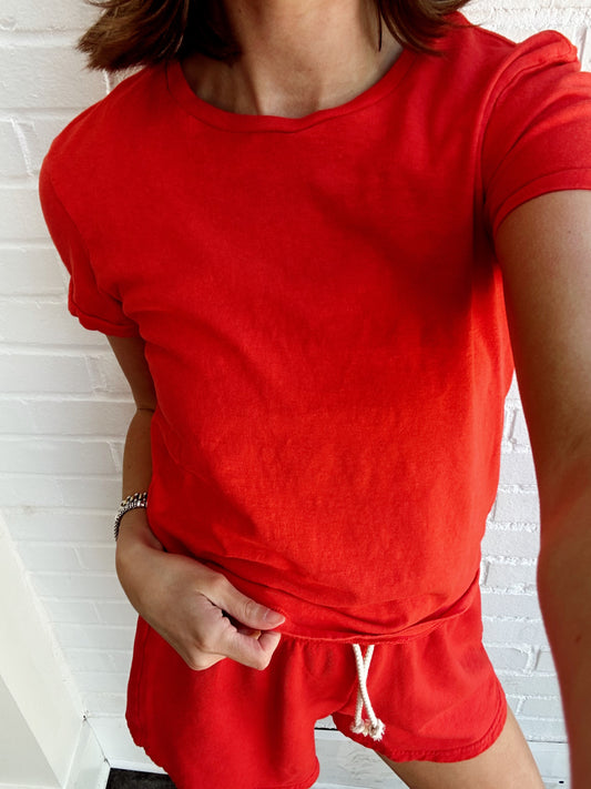 LISA COTTON SS VINTAGE CREW