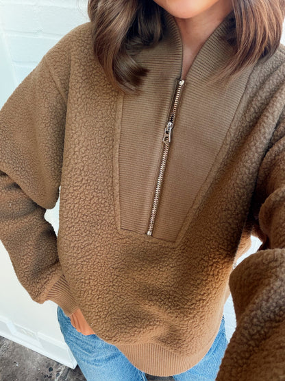 MUMFORD HALF ZIP FLEECE