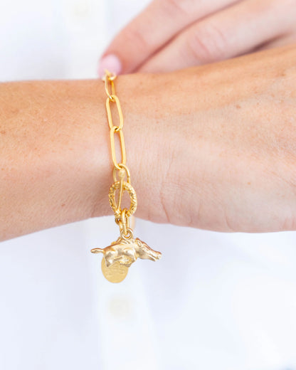 RAZORBACK PAPERCLIP BRACELET