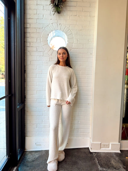 WIDE LEG PANT W/ SMALL WAISTBAND