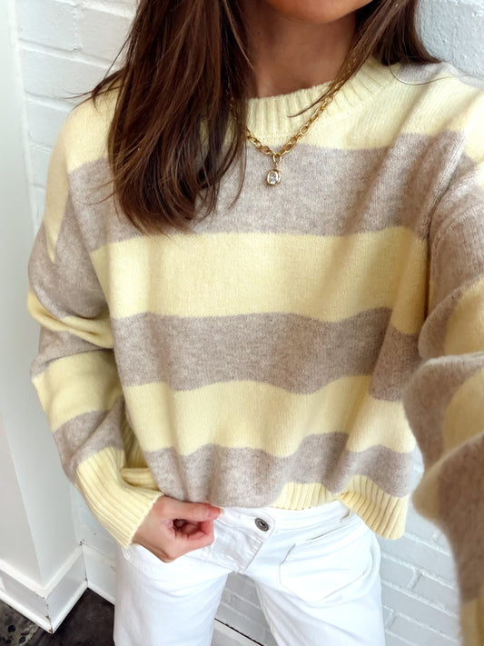 CIRRUS STRIPE SWEATER