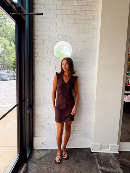 MINI CINCHED FRONT DRESS