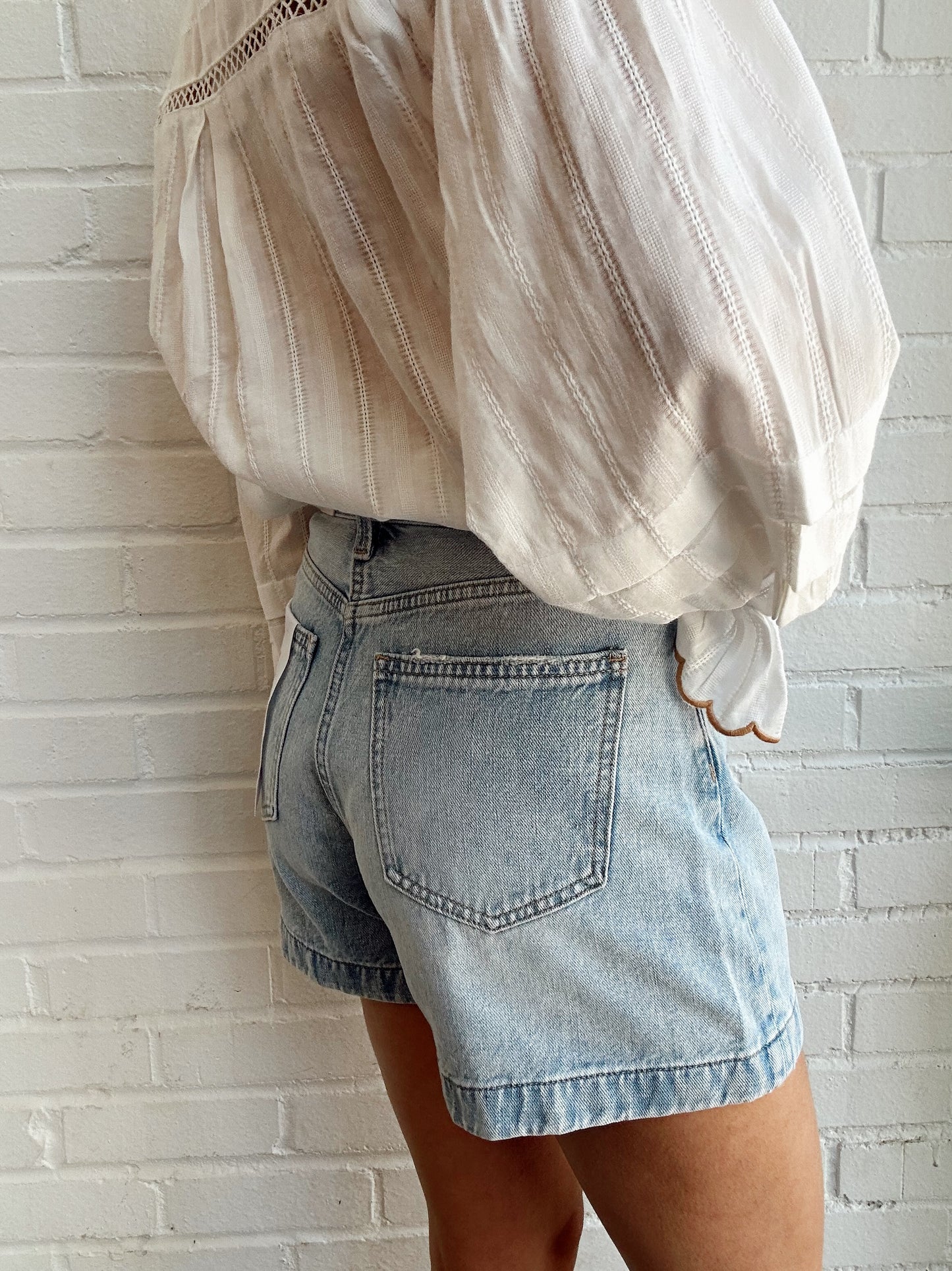 SAIGE HIGH RISE A-LINE SHORT- BERKELEY