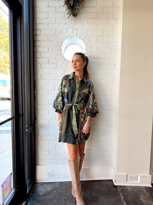 JANICE GREENERY DRESS