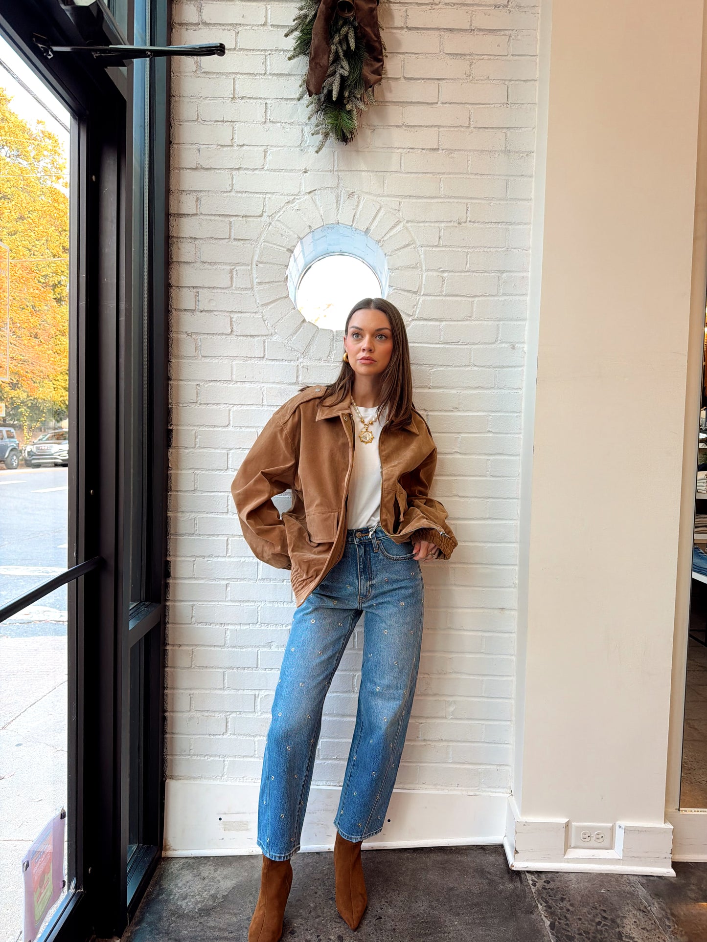 COLLARED SIDE POCKETS JACKET