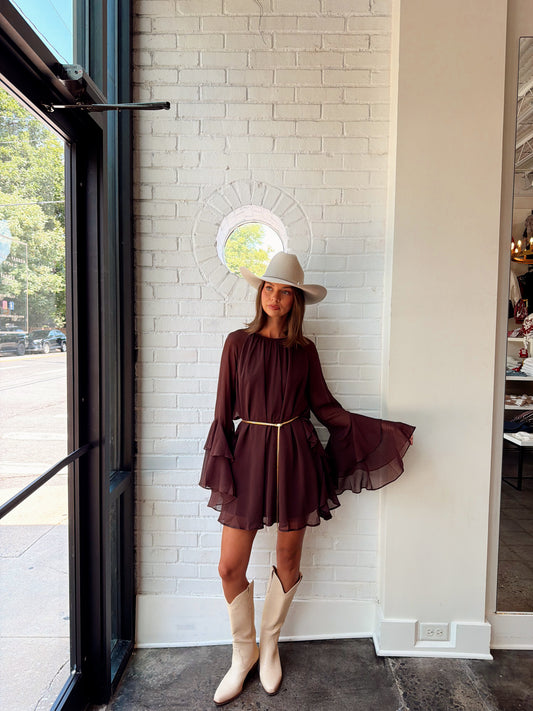 RUFFLED CHIFFON MINI
