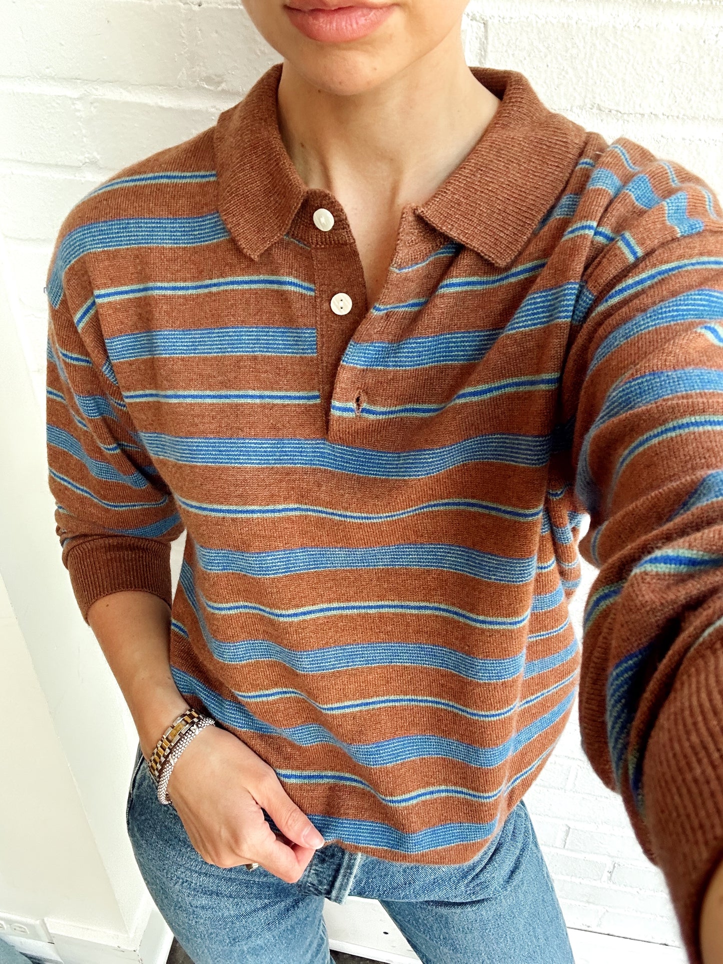 KATHY STRIPE KNIT TOP