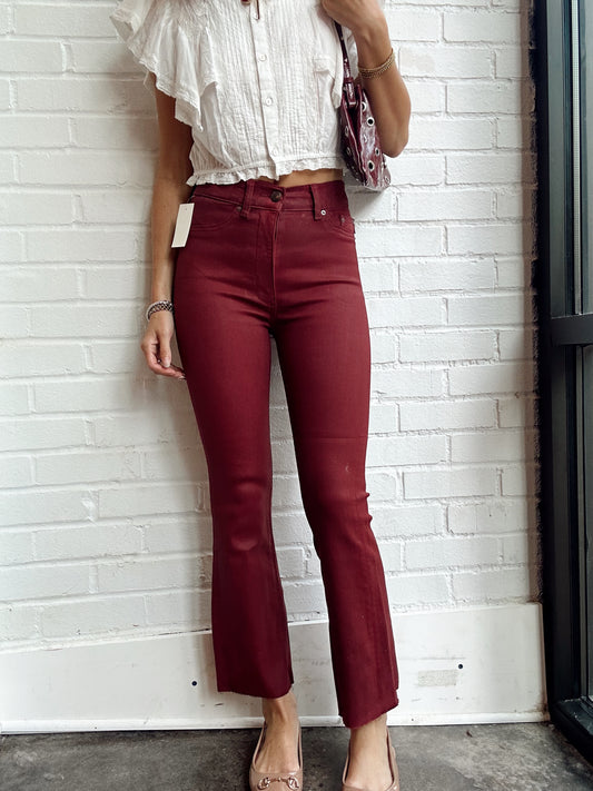BRIDGET BOOT INSTASCULPT BOOT- CHERRY COATED