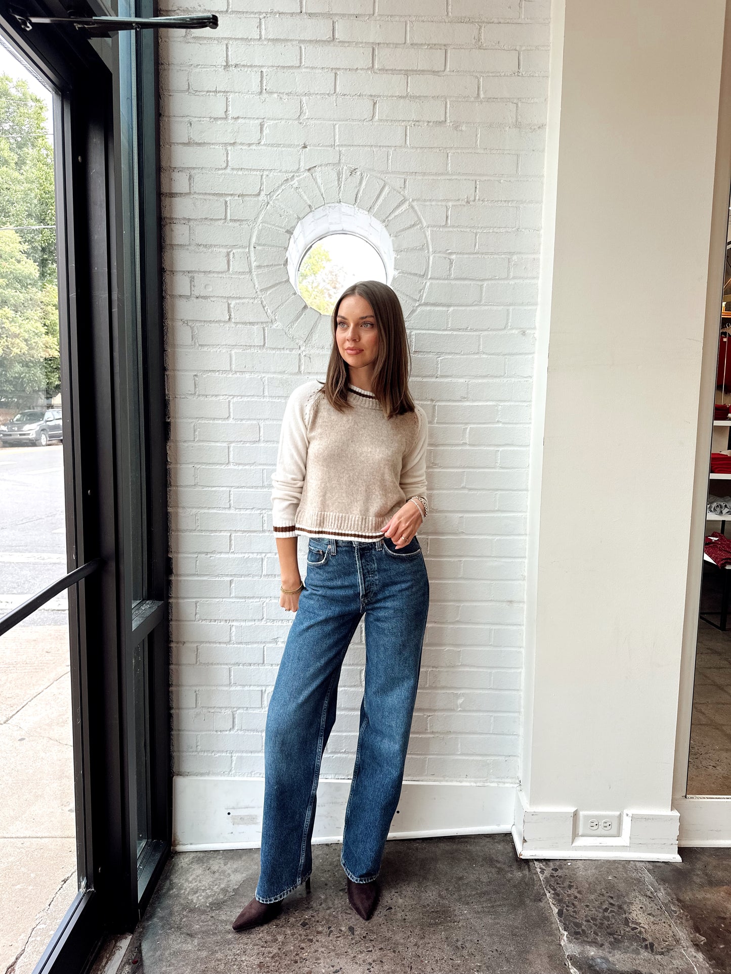 OLIVIA BASEBALL SWEATER