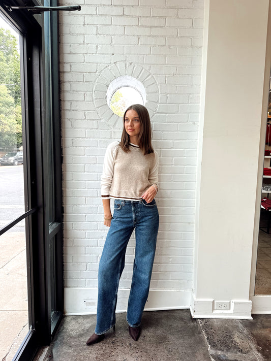 OLIVIA BASEBALL SWEATER