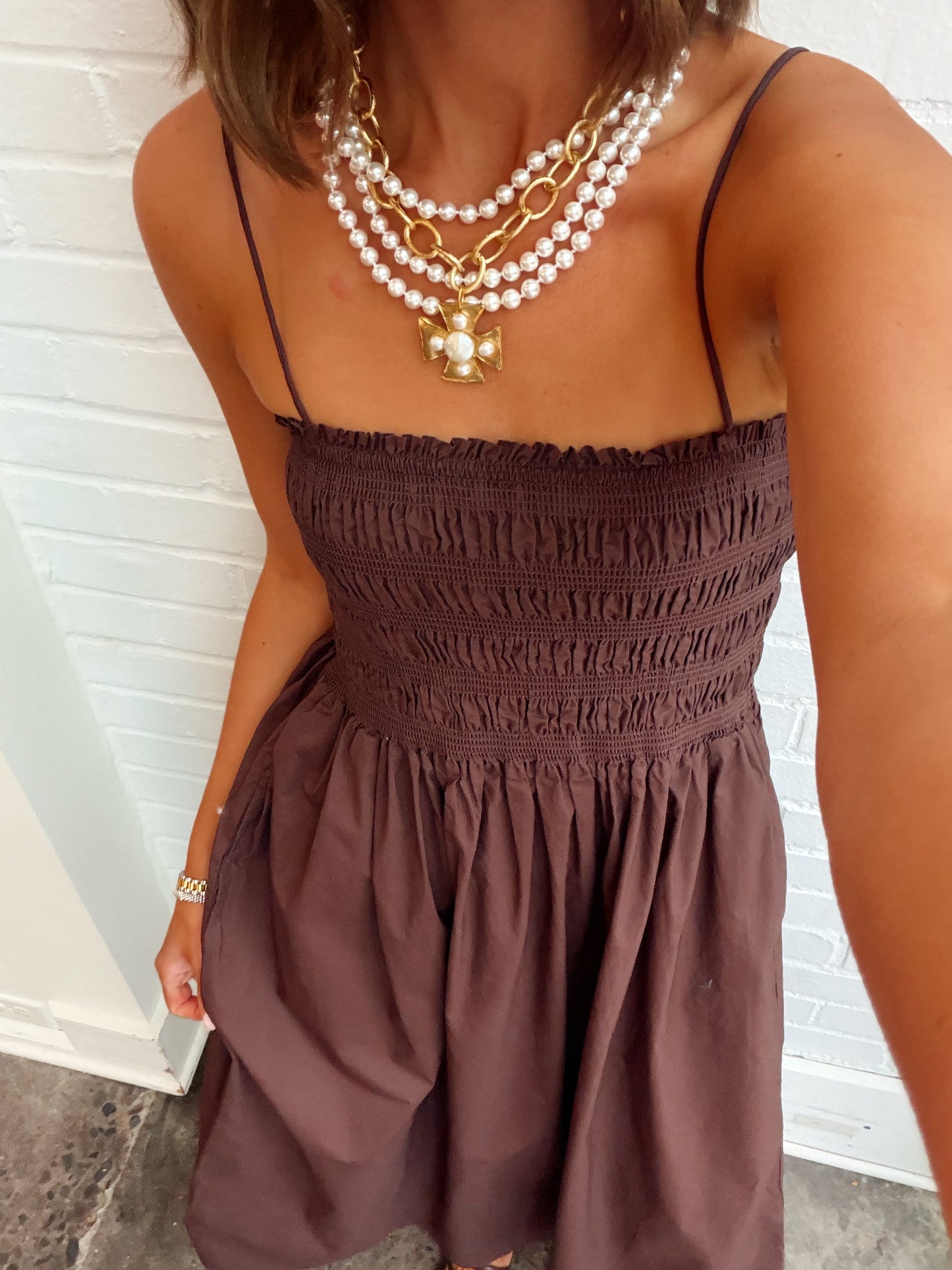 CORNELIA POPLIN MIDI DRESS
