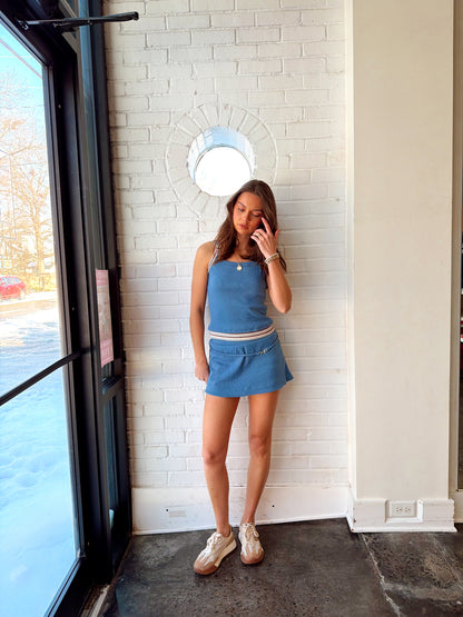 DOUBLE LAYER TIE BACK TANK SET