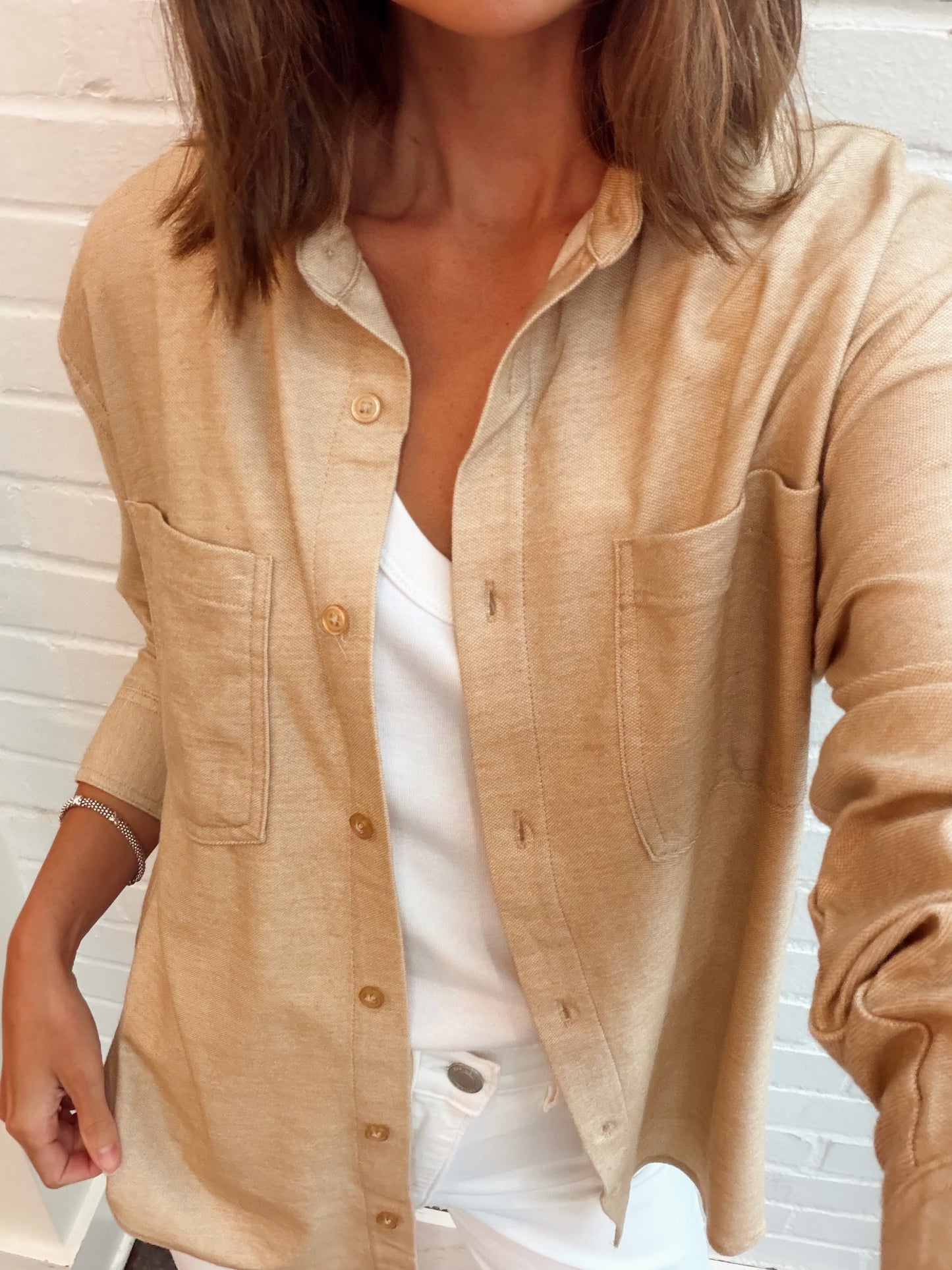 REESE BUTTON UP TOP