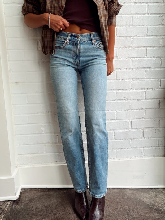 REBEL MID RISE SLIM STRAIGHT