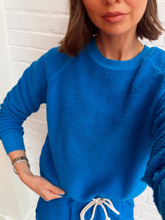 ZIGGY REVERSE FLEECE SHRUNKEN CREW
