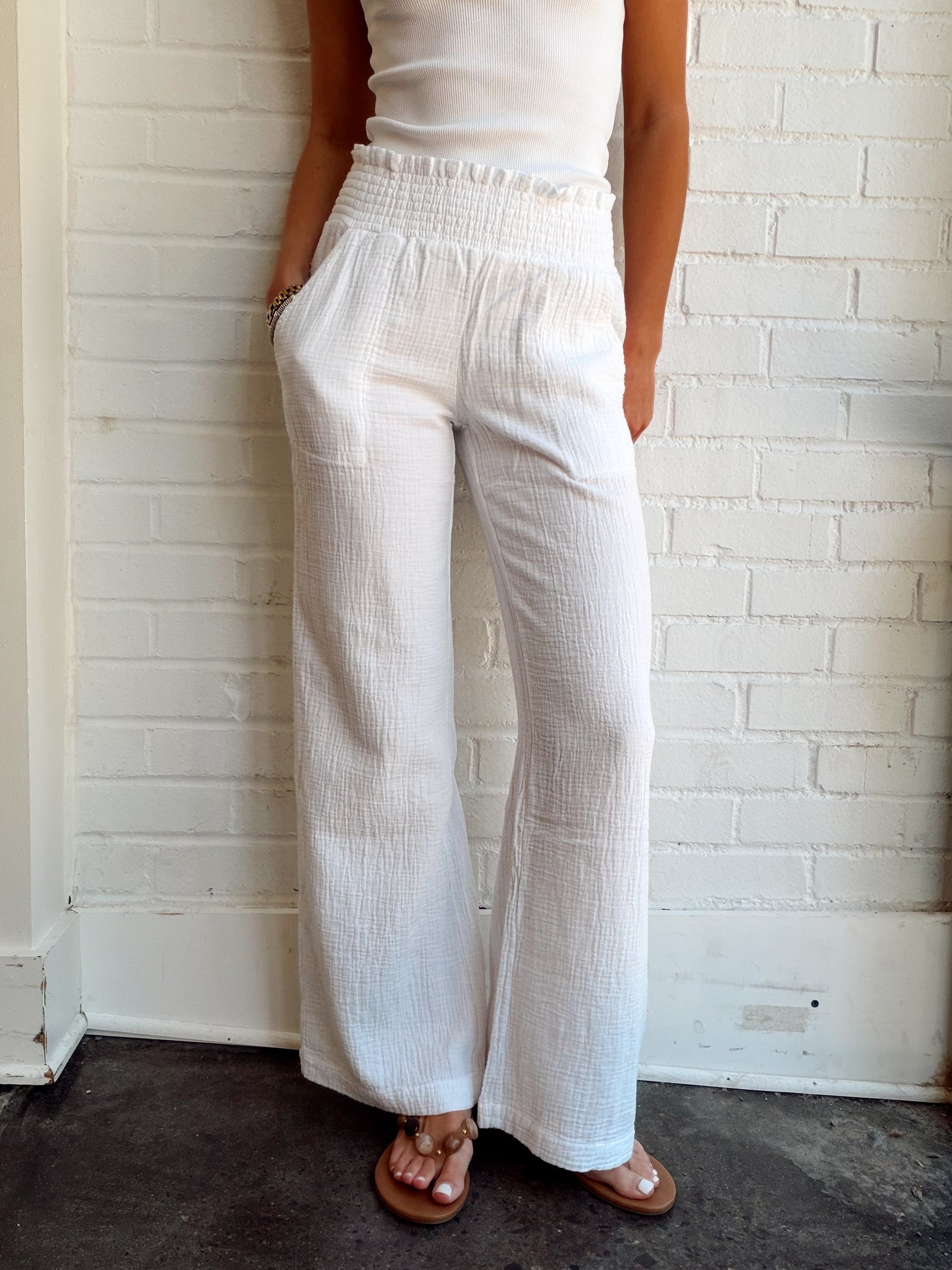 WIDE LEG BEACH PANT