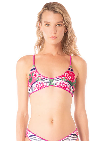 DEEP PINK LIBERTIES CLASSIC BRALETTE TOP