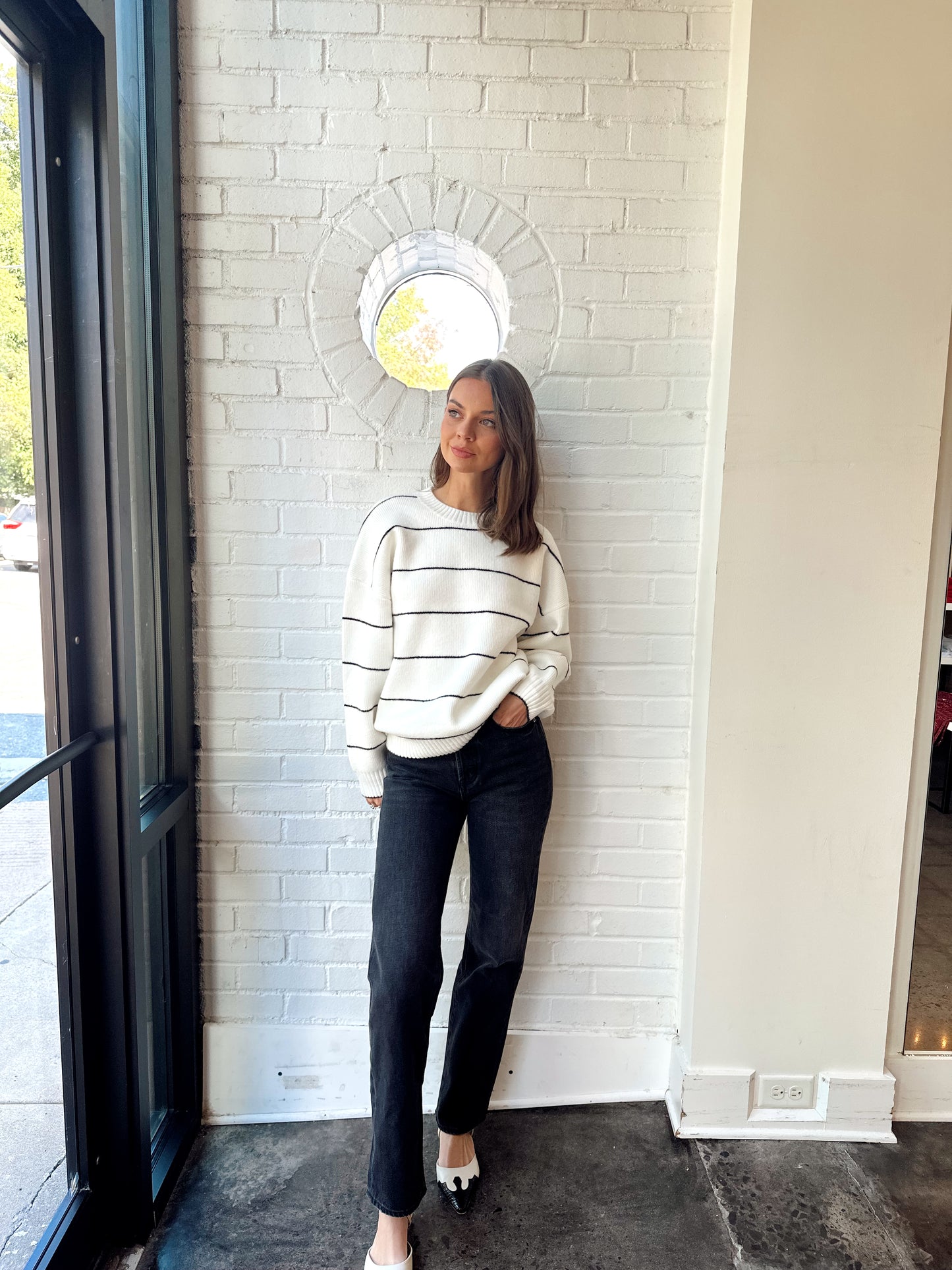 RIDDLEY STRIPED SWEATER