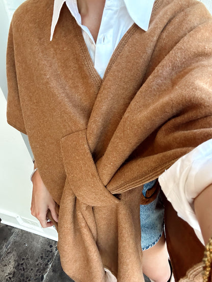 KNIT SHAWL WRAP
