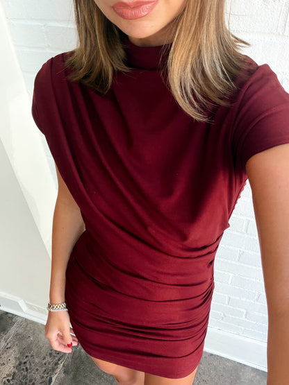 ARABELLA DRAPED MINI DRESS