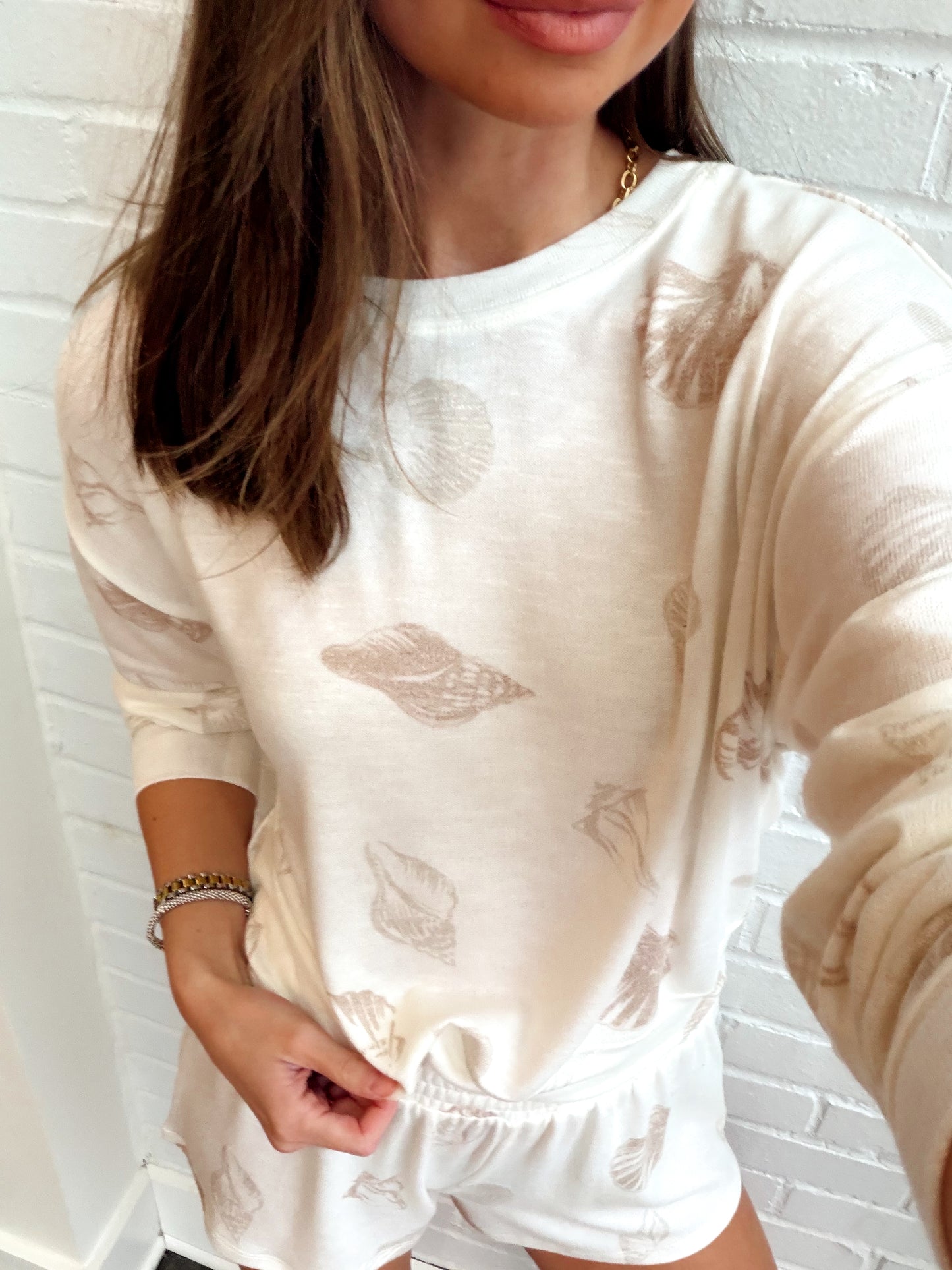 BISOUS SHELL LS TOP