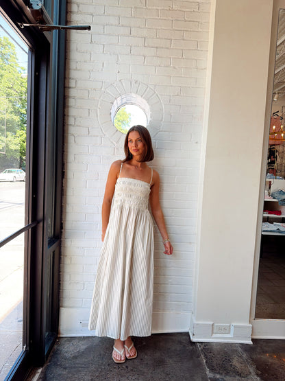 BIANCA SHIRRED BODICE DRESS