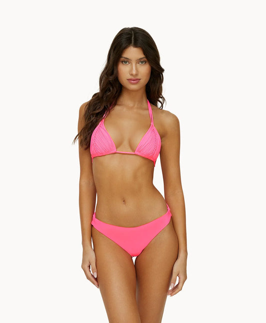 VIVID PINK ISLA TRI TOP