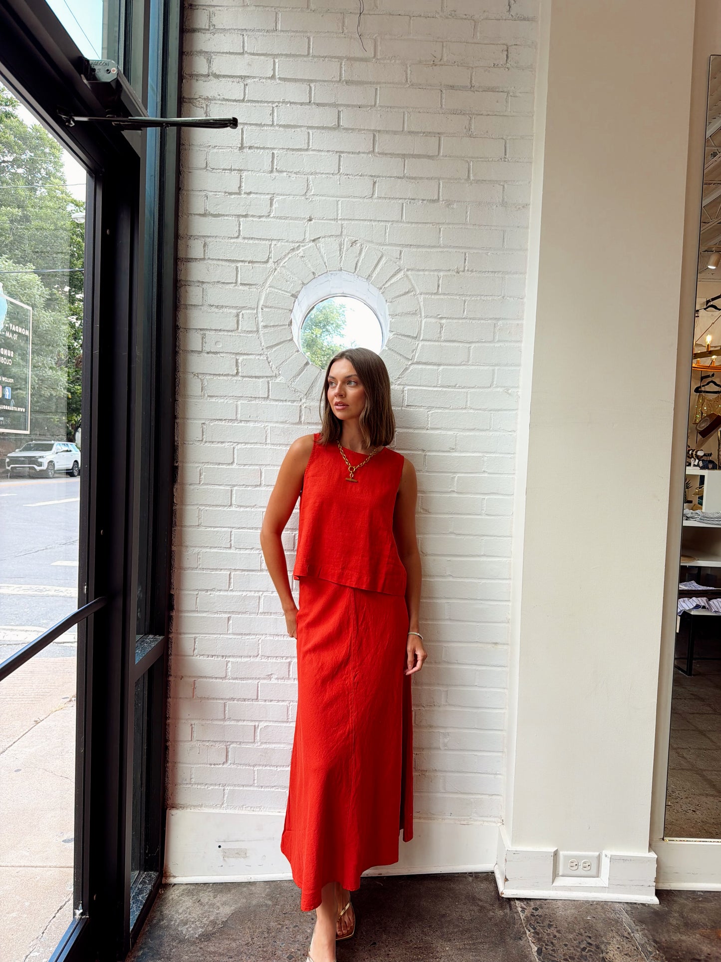 SLOANE LINEN TOP