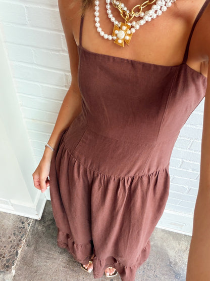 ESTI EMBROIDERED MAXI DRESS
