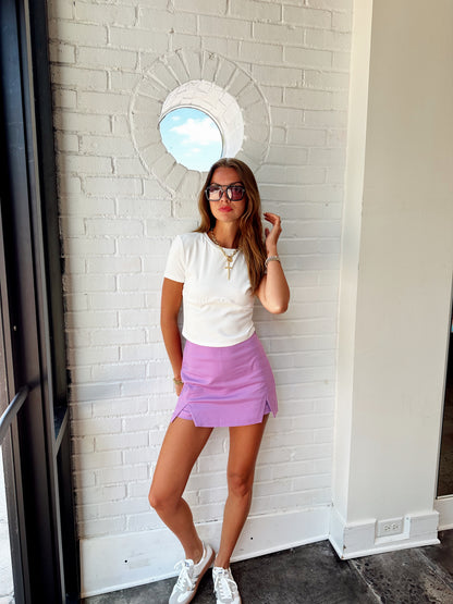 CUT OUT MINI SKORT