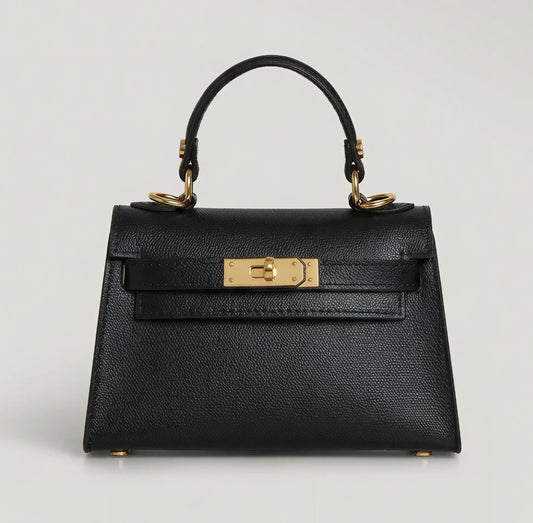 GENUINE EPSOM LEATHER HANDBAG