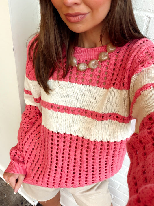 SPORTY OPENWORK POPOVER