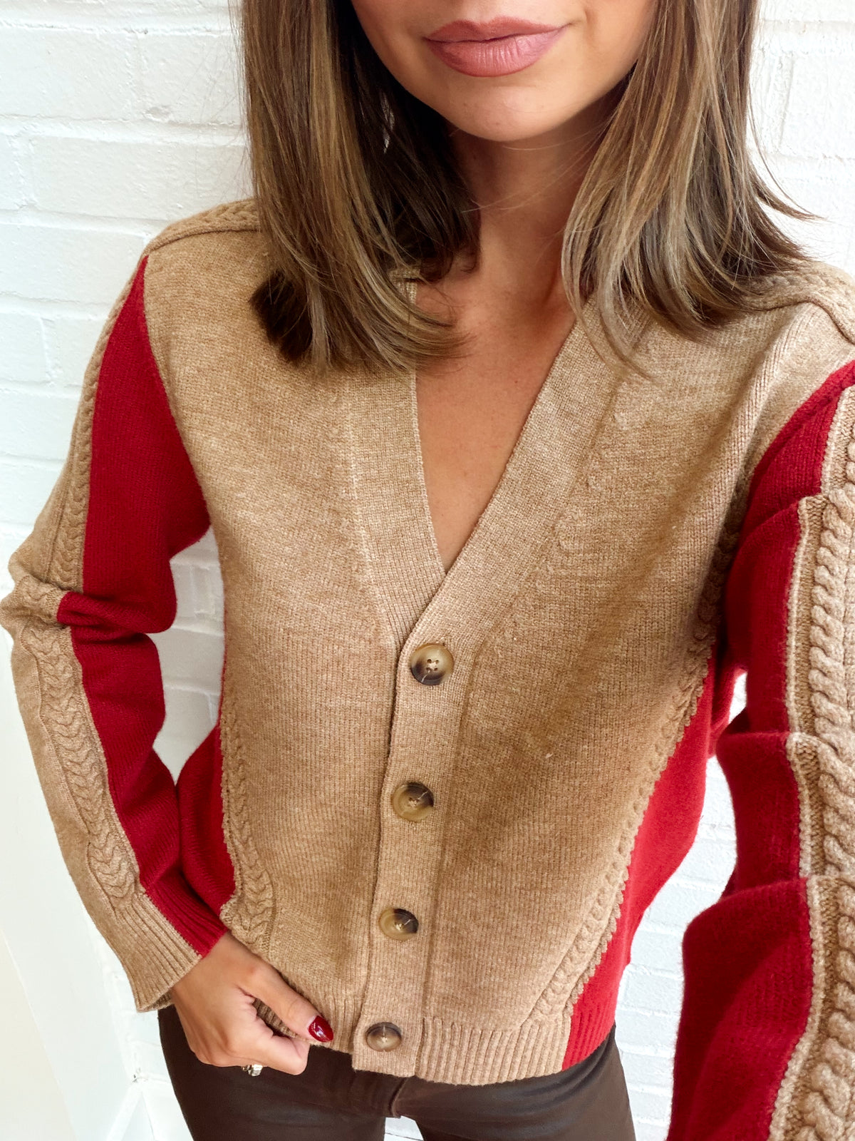 ISLA COLORBLOCKED CARDIGAN