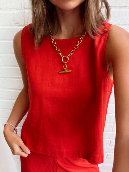 SLOANE LINEN TOP