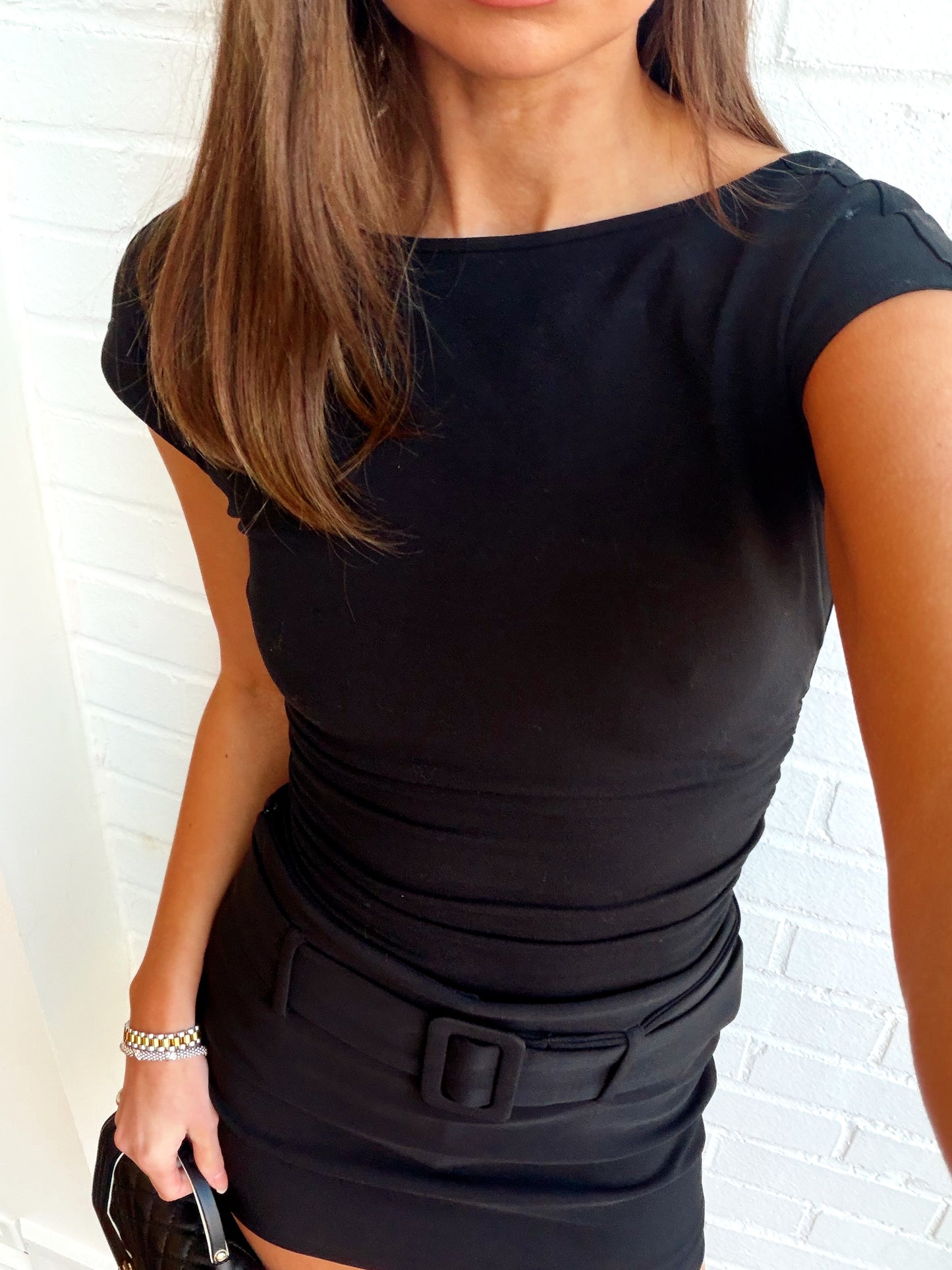 SUPER STRETCH OPEN BACK BODYSUIT