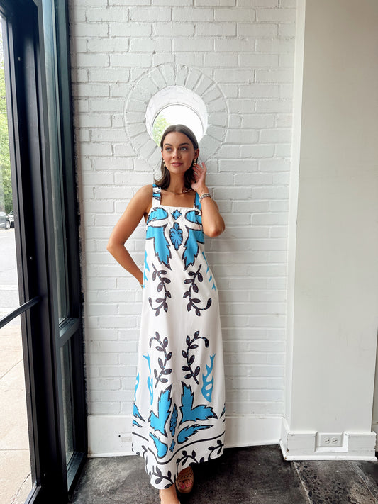 BLUE LAGOON MIDI DRESS