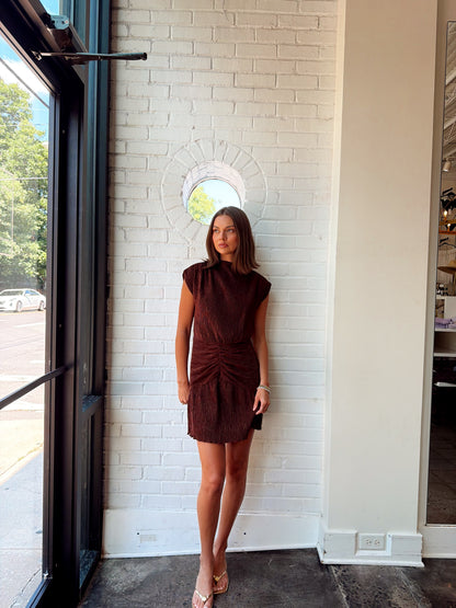 AVERY MICRO PLEAT MINI DRESS