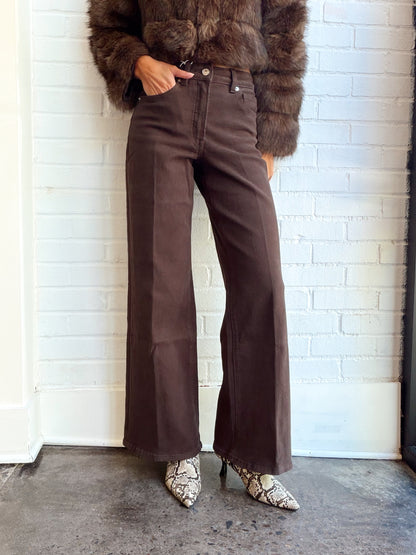 GOOD WAIST PALAZZO ANKLE JEANS