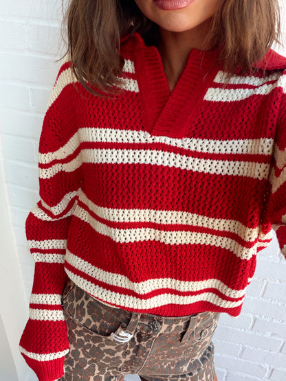 CADDIE COLLARED SWEATER