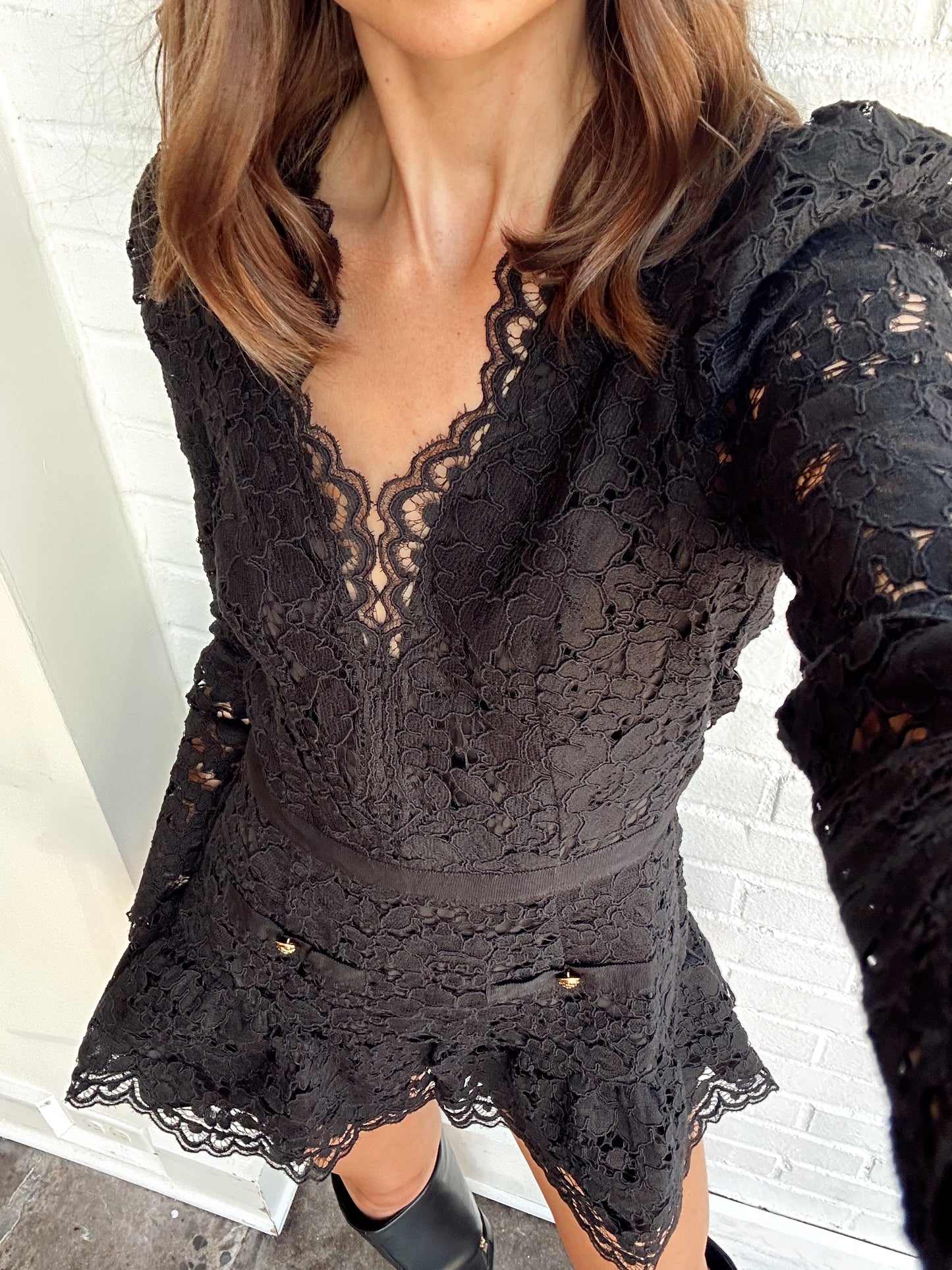 WASENA CORDED LACE ROMPER