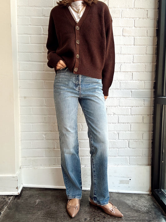 CASSIE SUPER HIGH RISE STRAIGHT- SERPENTINE VIN.
