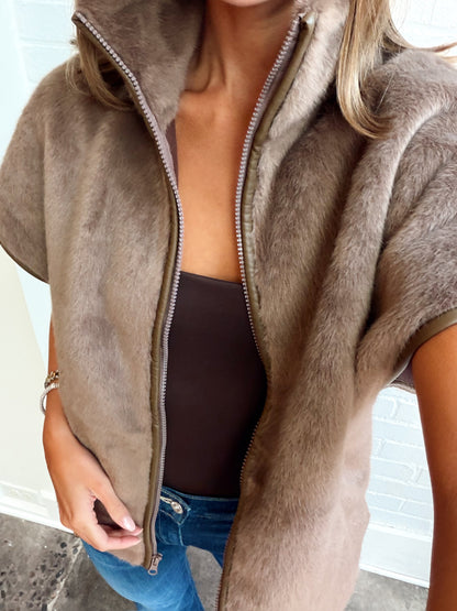 FUR ZIP VEST